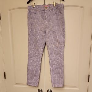 Lilly Pulitzer Lavender and White Gingham Blouse